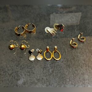 Assortment Gold Hoop/Dangle Statement Earrings